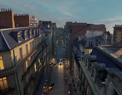 A Bee's Flight Through Paris