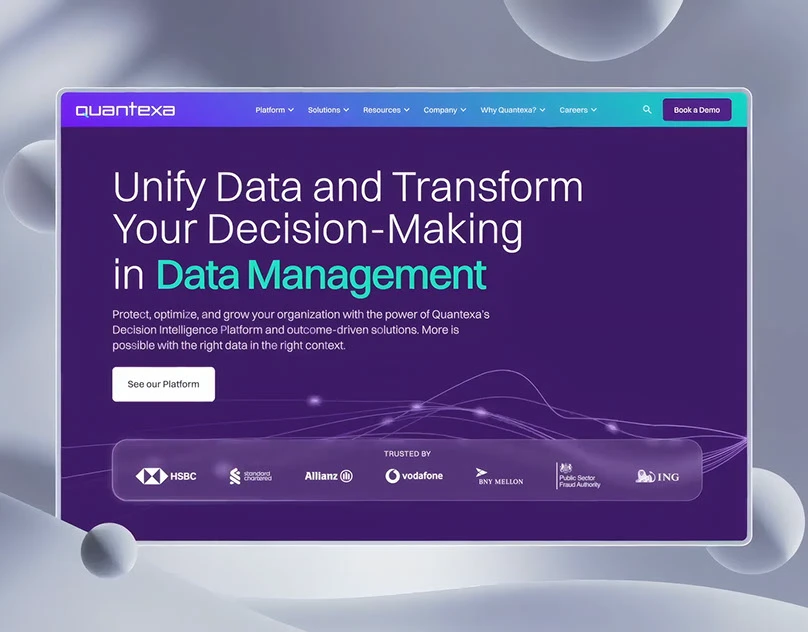 项目缩略图 - Quantexa Website Design