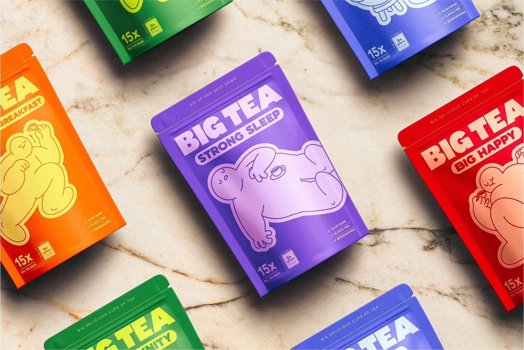 Studio Moara: Big Tea - Branding and Mascot Design 