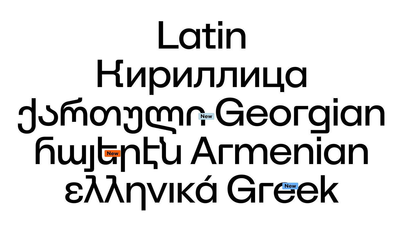 sans Typeface Georgian font ქართული ფონტი Armenian font geometric sans multilingual Variable Font Cyrillic greek