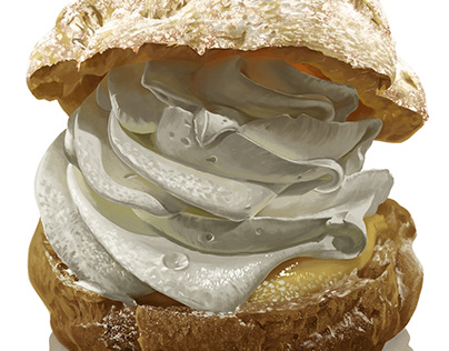 How to Draw Cream Puffs