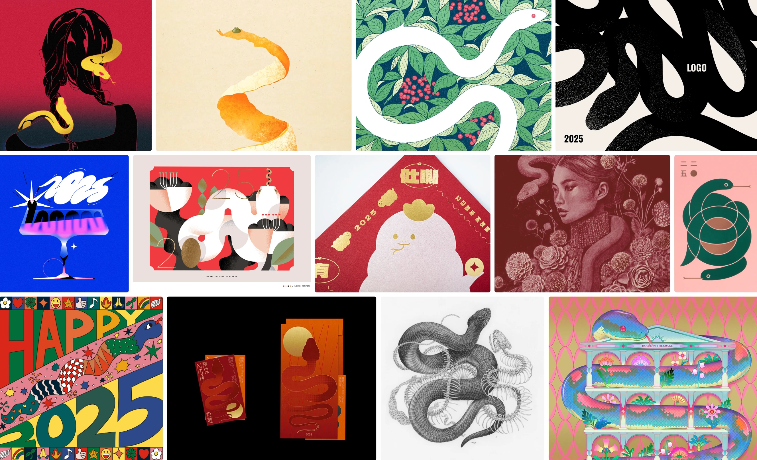 The Behance Team : Year of the Snake moodboard