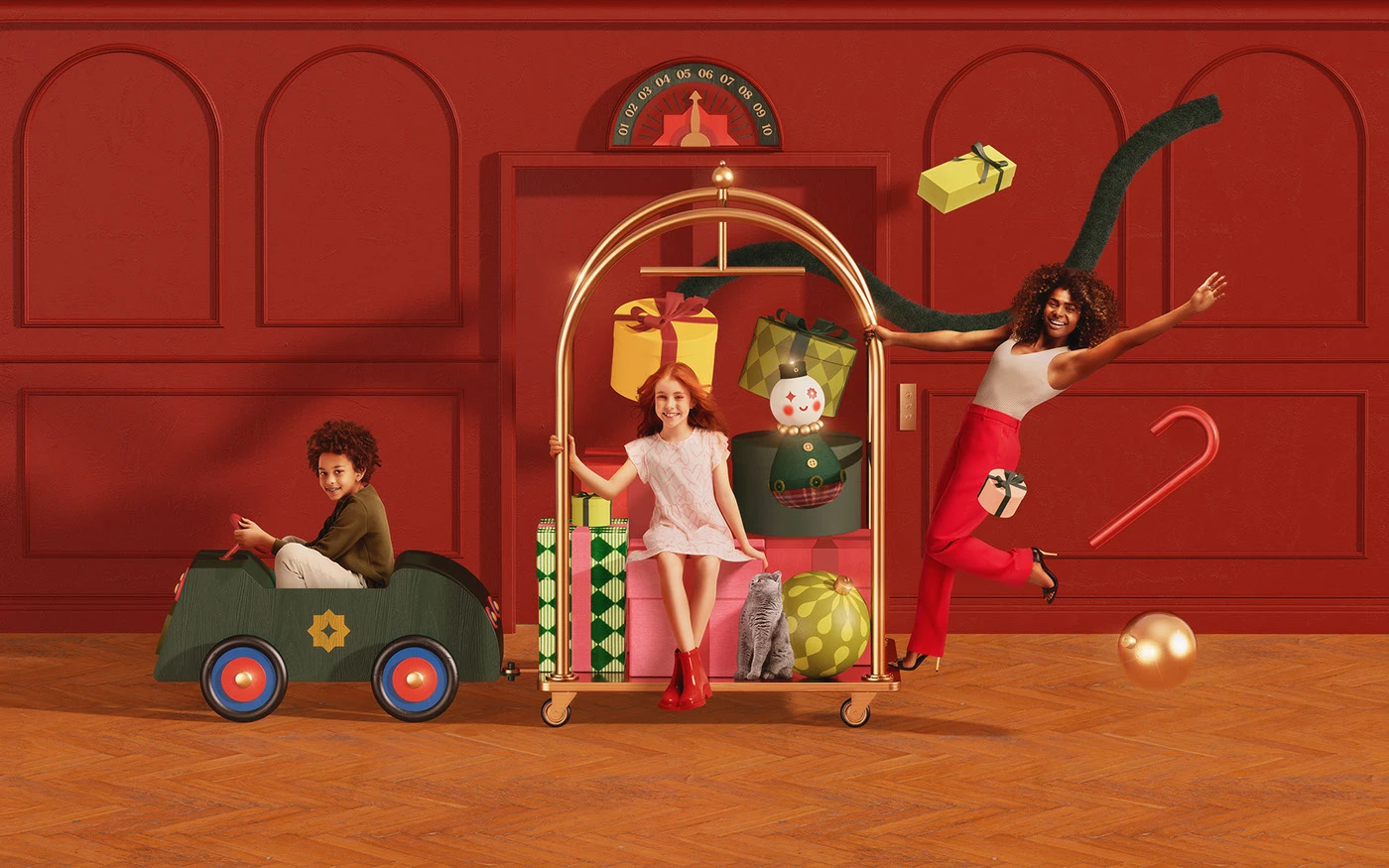 campanha Shopping Christmas ILLUSTRATION  branding  visual identity Advertising  design retouch mall