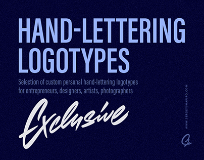 Personal hand-lettering logotypes