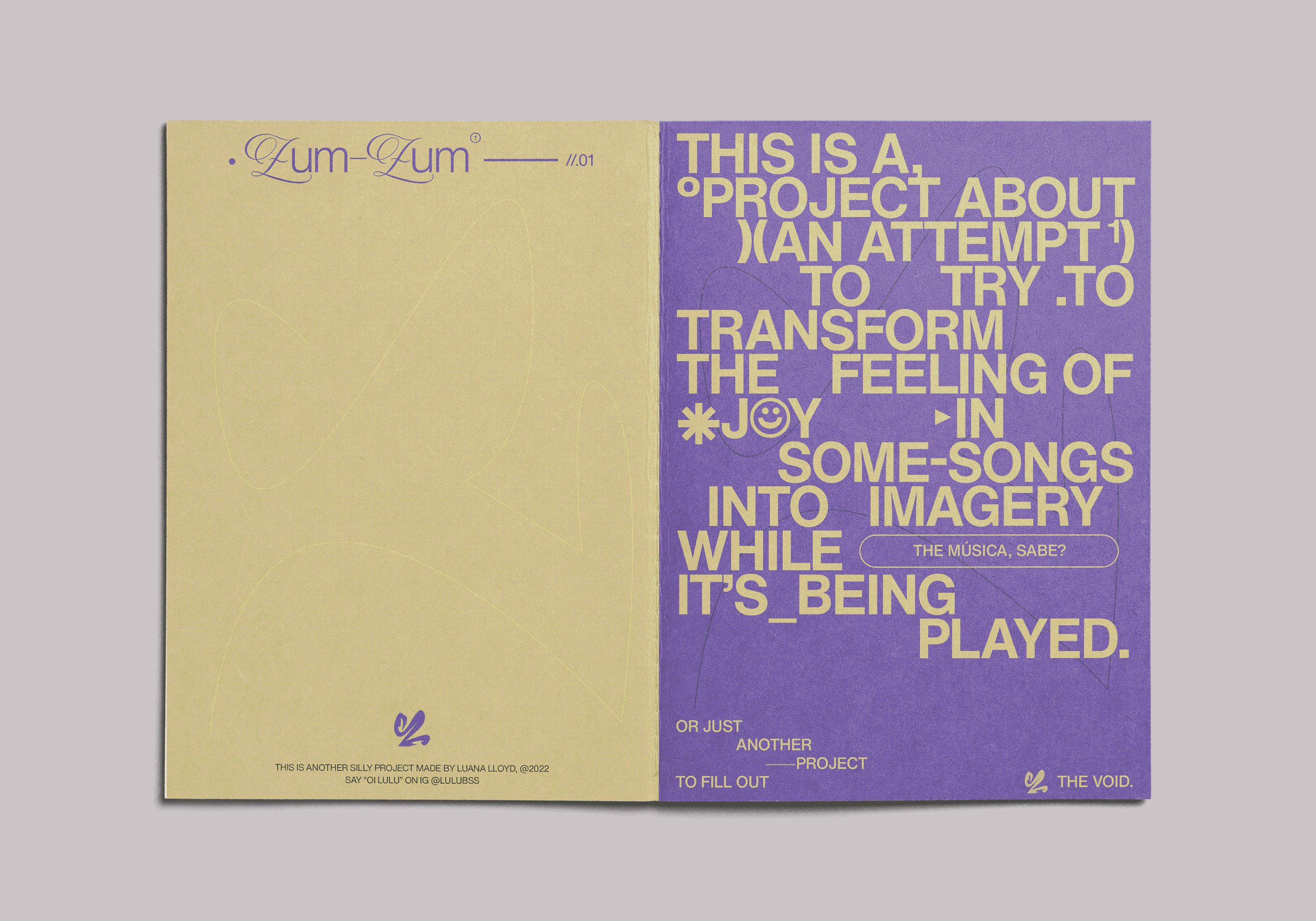 Luana Lloyd: Zum-zum - An attempt (zine) about joy, songs and time