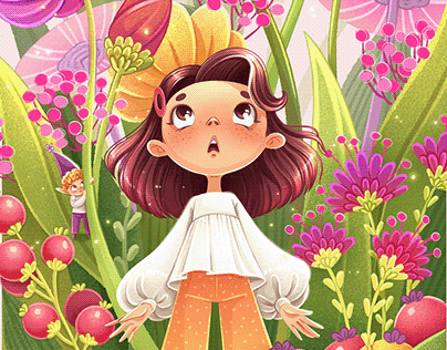 A series of illustrations featuring elves