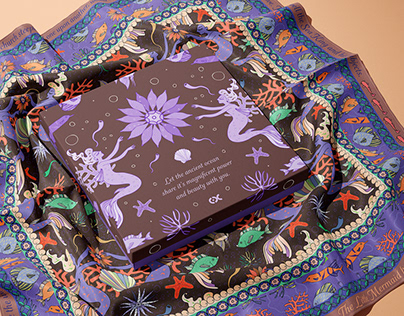 The Little Mermaid silk scarf