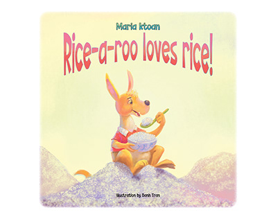 项目缩略图 - Rice-a-roo Loves Rice! – Children’s Book Illustration