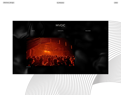 项目缩略图 - UX/UI Dj website design