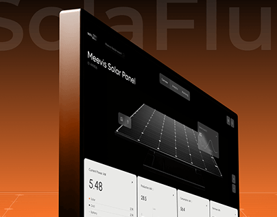 SolaFlux - Solar Energy SaaS & UX UI Design