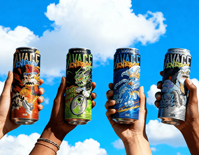 项目缩略图 - Character Design and Packaging-Savages Energy Drink