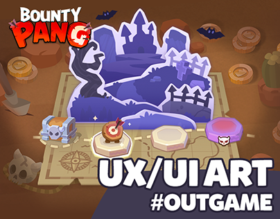 Bounty Pang: Game UI Art #2 Outgame (2024)