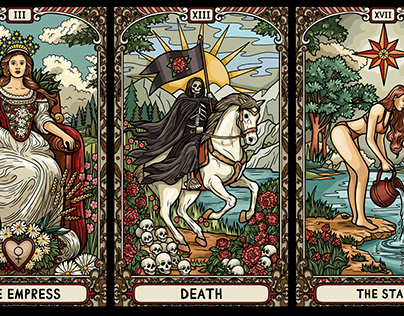 Tarot cards. Vector graphics